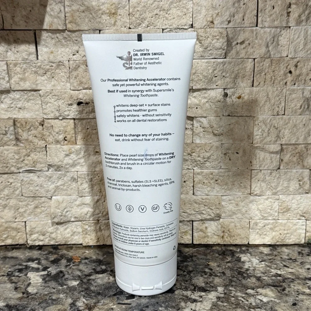 Supersmile Professional Whitening Accelerator Factory Sealed 8 oz/226.7g NEW!